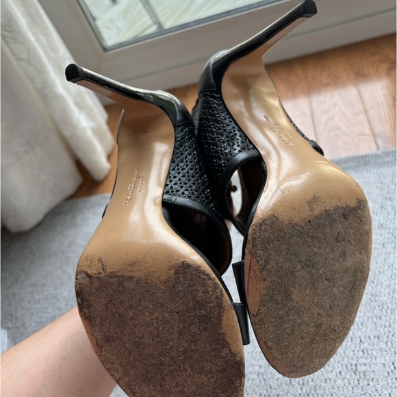Authentic Ferragamo Black Stiletto Sandals - Picture 4 of 10